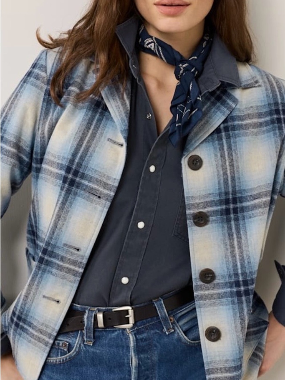 Pendleton 49er Plaid Virgin Wool Jacket Size Large
